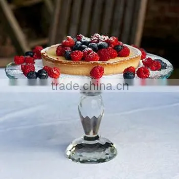 crystal table cake stand dessert plate