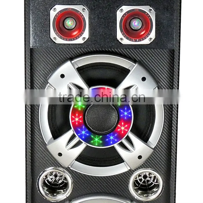 Dual 10" Rechargeable Trolley Speaker PA System with Bluetooth USB/SD/MP3/WMA Playe