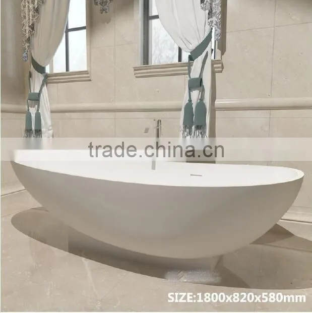 New Design!!!for home or hotel ceramic and artificial stone outdoor bathtub wholesale,resin stone bathroom bathtub