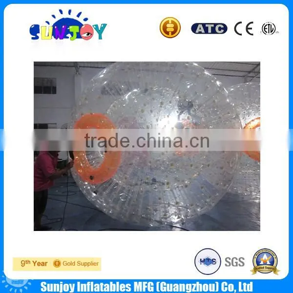 SUNJOY 2016 hot sale commercial inflatable zorb ball, inflatable body zorb ball for sale