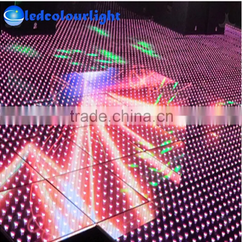 2015 hot style DMX512 RGB LED dance floor light for club bar stage/DMX LED panel light for holiday lighting