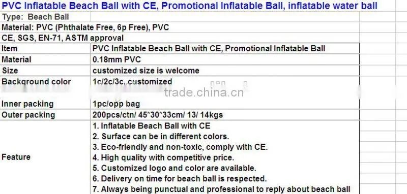 customised outdoor toys pvc floating inflatable beach ball/Giant ball, beach water toy ball,