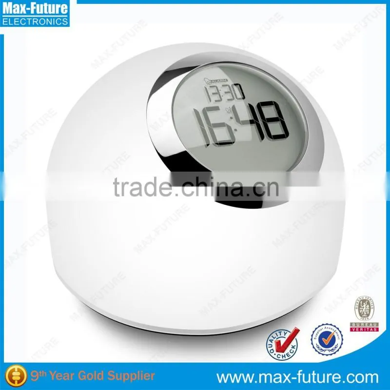 Multi-color Table Lamp With Clock For Nature Sounds Funciton