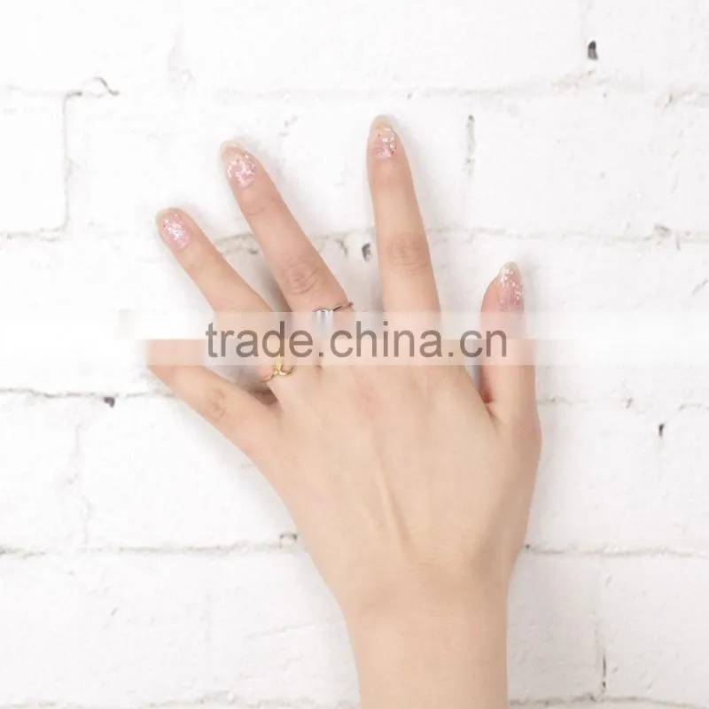 Latest simple design open hollow finger ring for girls