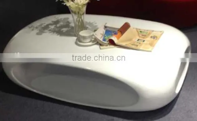 Fiberglass Coffee Table White
