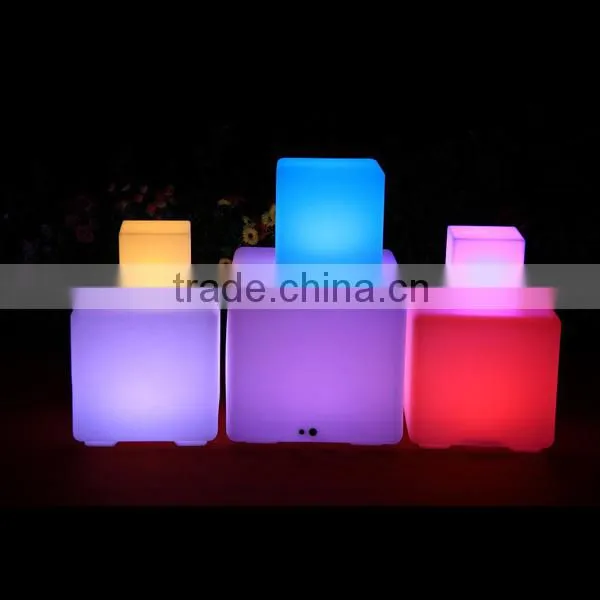 Modern LED Sitting Cube RGB LED Glow Furniture HC-L015