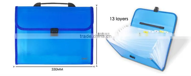 A4 13 Layers Transparent Color Expanding Pocket
