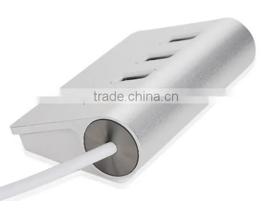 High Speed 4 Ports USB 3.0 Hub Portable Aluminum Hub New for Aple Macbook Air PC Laptop