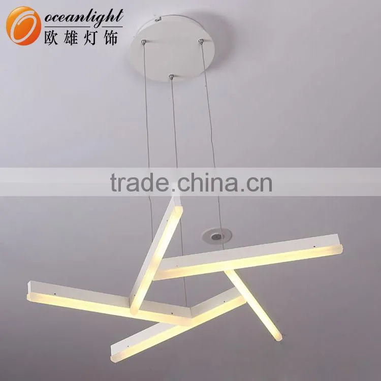 Pendant Chandelier Modern Acrylic Painted Light Four Circles Pendant Lamp OXD9972-4DW