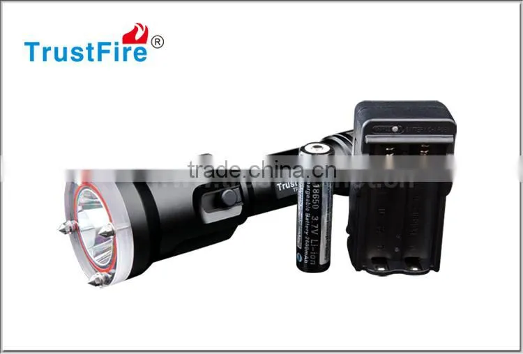 TrustFire DF006 Aluminium Diving Flashlight, CREE diving torch 100 meters waterproof light, LED Diving Accessories