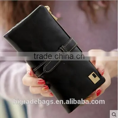2015 new Fashion female pu leather wallet