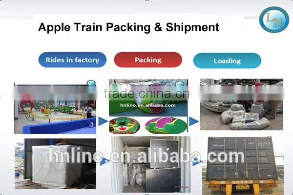2016 Amusement park electric train toy children train ride track mini apple train rides for sale
