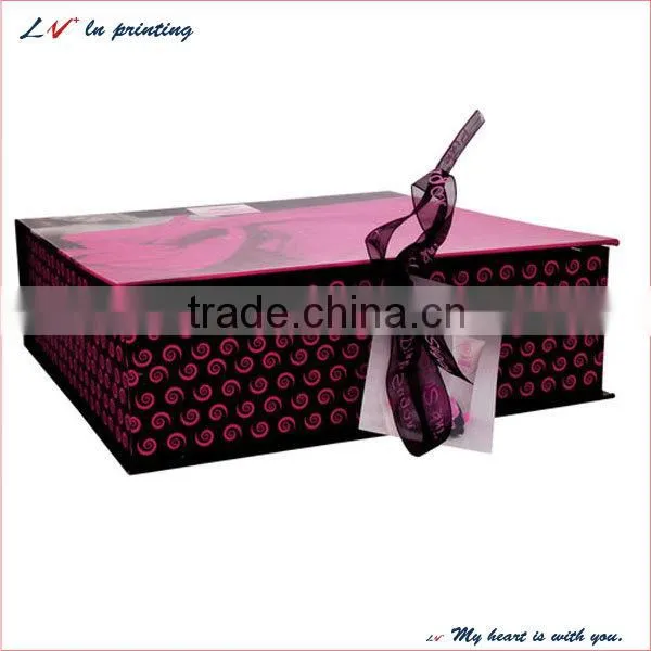 New design plain food grade white paperboard sweet pink cake box wholesale with a competitive price