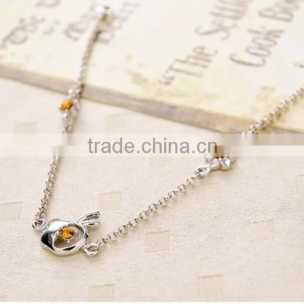 Fashion Apple Shaped Rhinestone Bracelets Wholesale