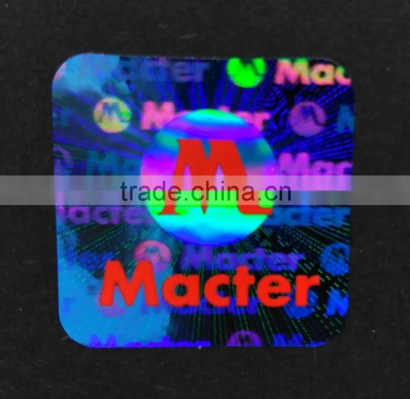 3D Dot matrix hologram anti-counterfeiting sticker manufacturer