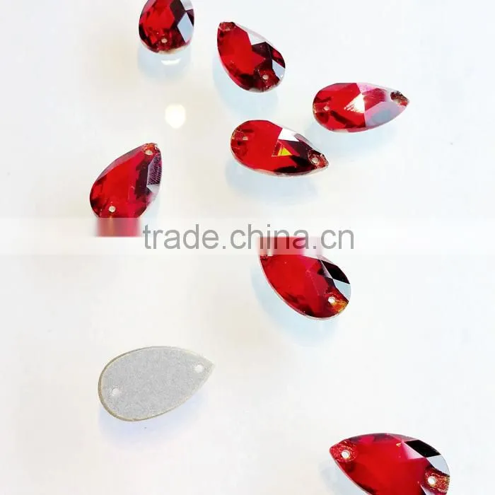 U3230 wholesale Pear sew-on rhinestones supplier