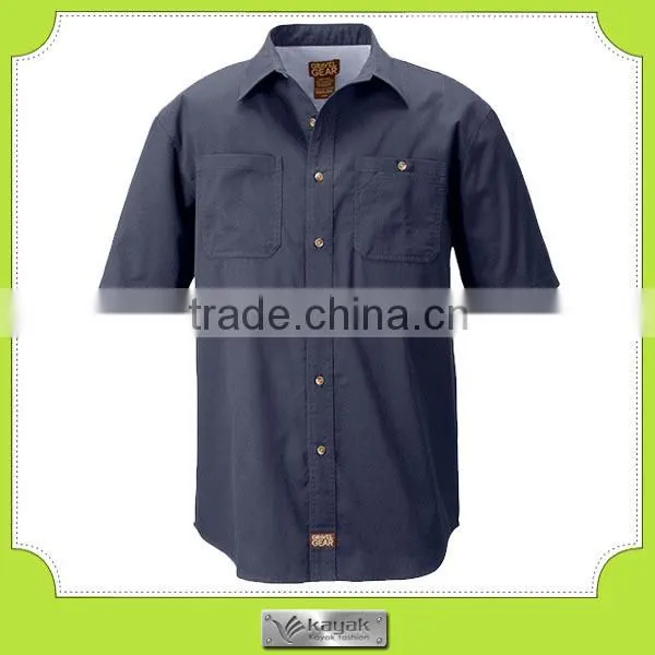 custom men's blank whosale cotton work shirt uniform