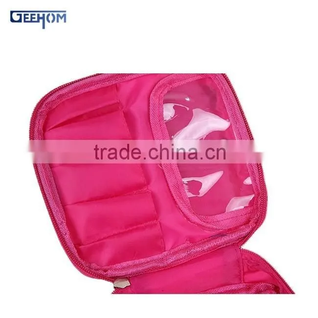 pvc cosmetic bag with zipper ,pvc makeup bag with compartments