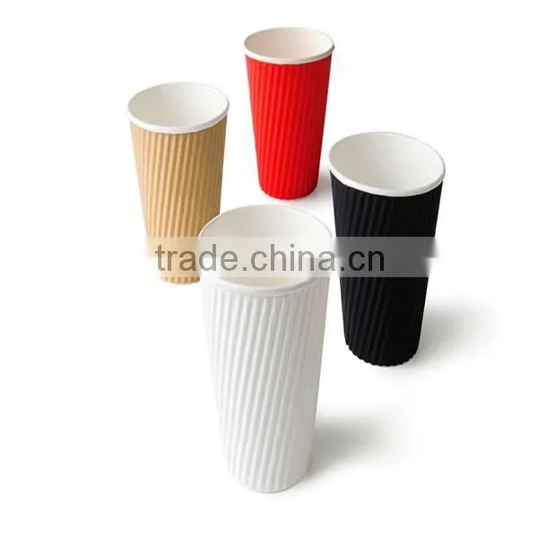2016 new custom printed disposable ripple wall paper for coffee drinks