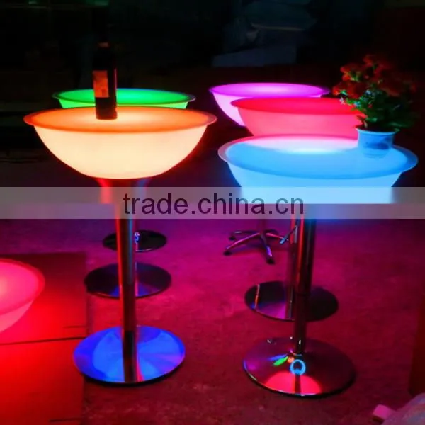 2016 Top Sale Decorative party led color changing table/Garden Furniture Set Outdoor Console Table/Disco Table