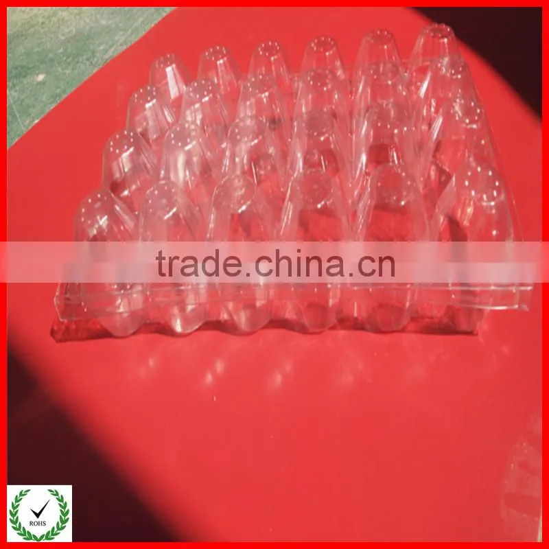 clear disposable plastic egg tray