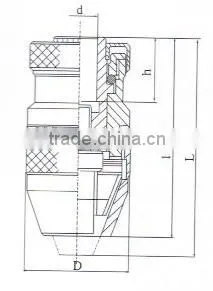 light type slef-tighting drill chuck taper mounted