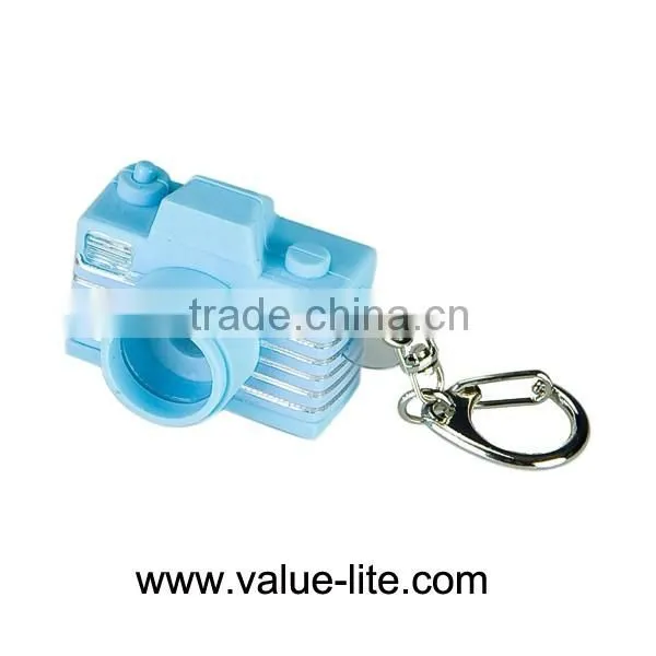 plastic led light keychain for sale led light different shape camera shape
