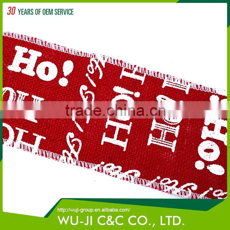 High quality natural jute ribbon burlap ribbon roll