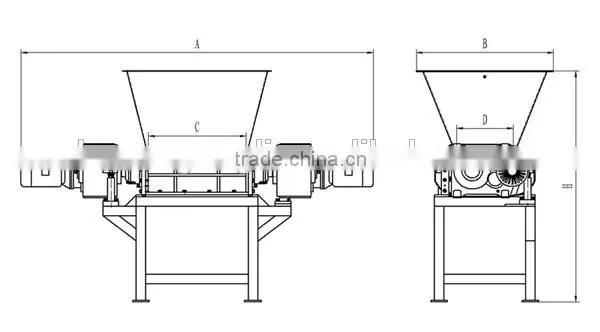 2015 13hp wood chipper shredder/wood pallet shredder