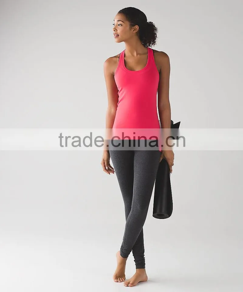 OEM Service Sexy Yoga Shirt Gym Vest Tight Tank Tops Wholesale Women