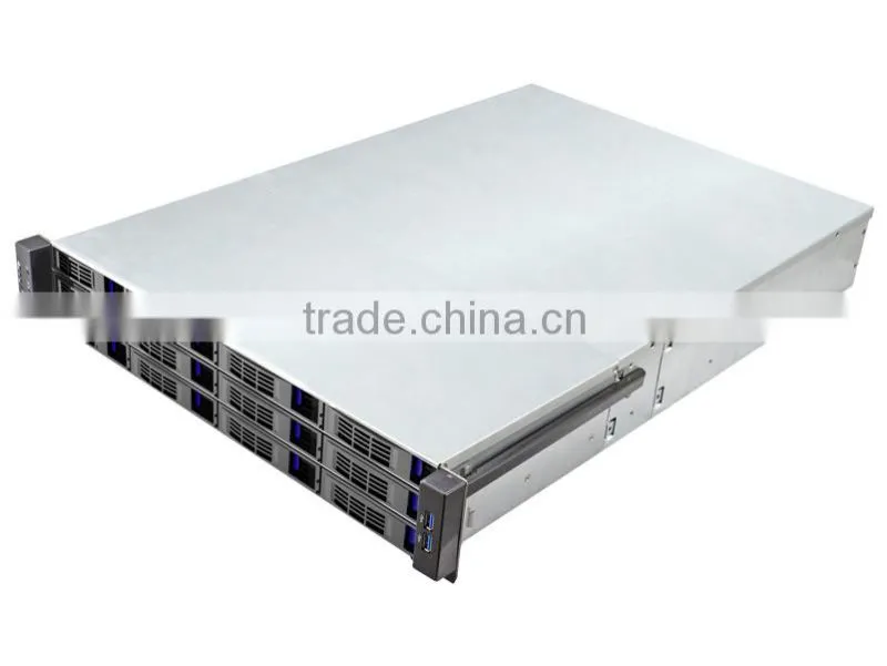 ED212-D3-D Standard 19 inch 12 Bay Hot Swap Expander NAS 2U Server Chassis