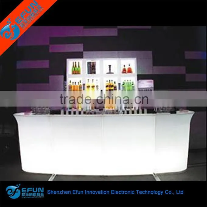 acrylic led bar furniture ,mobile commercial illuminated led bar counter