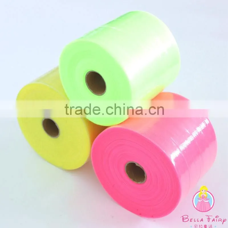 2016 high quality fabric african tulle high quality colorful tulle roll for tutu from china