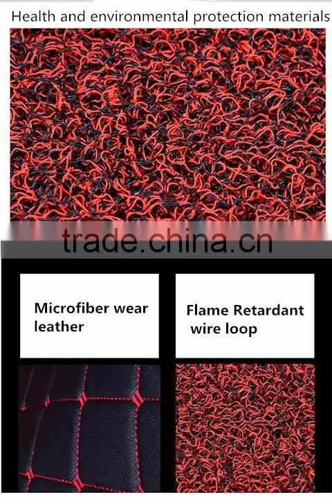 China supplier wire coil 3pcs, 5pcs full set PVC Car Mat Fit All Weather car Floor Mat