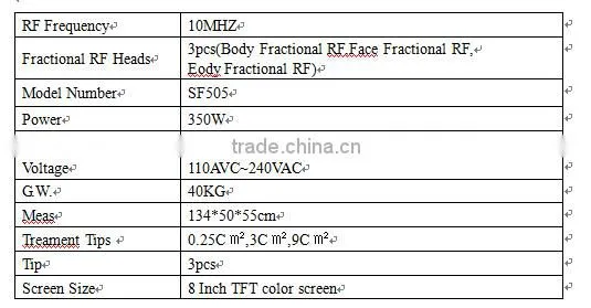 vertical fractional rf skin rejuvenation beauty machine