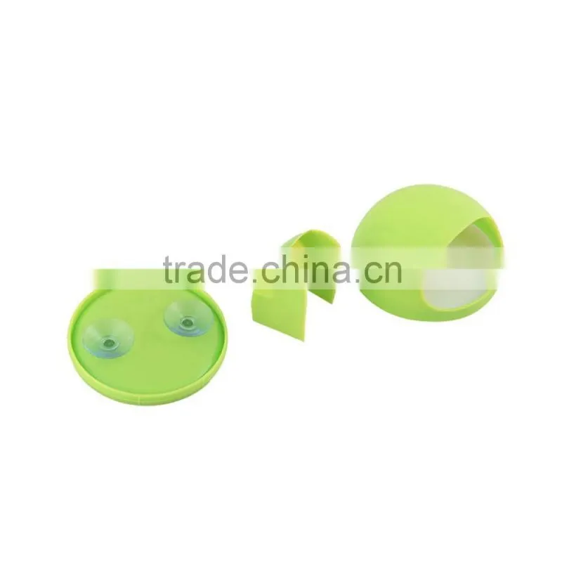 wall mount toothbrush holder rubber sucker plastic brush holder with suction cup