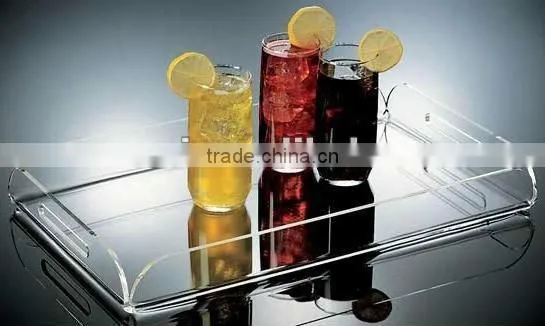promotional lucite serving trays with insert
