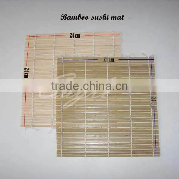 Green natural bamboo sushi rolling mat