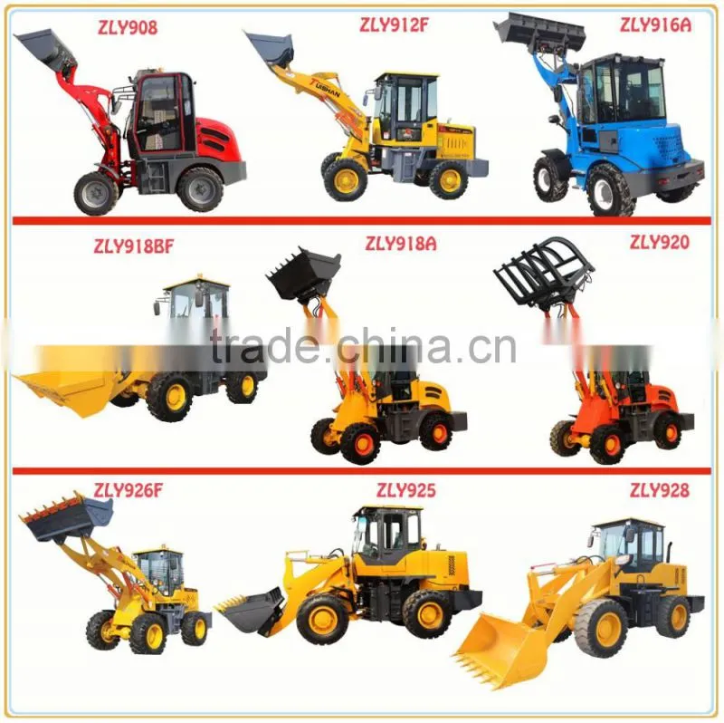 diesel engine mini garden tractor 2.5 ton wheel loader for sale