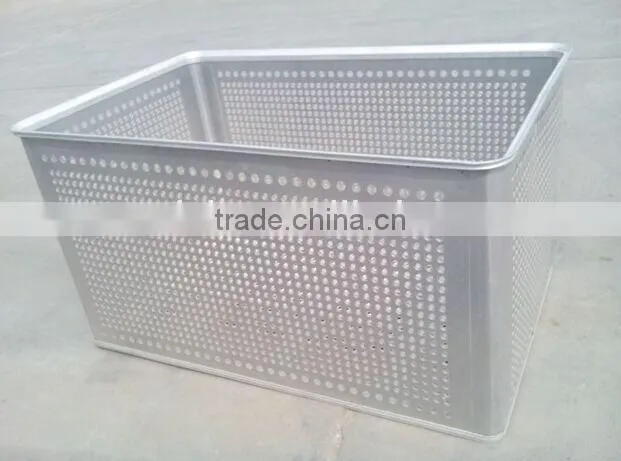 OEM Aluminum turnover container with casters, cargo tansfer container