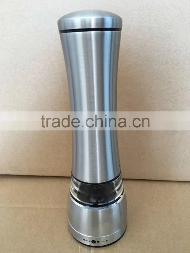 Stainless Steel Salt And Pepper Grinder Set Shakers With Adjustable Ceramic Grinder