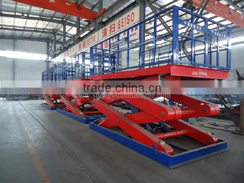 Stationary Scissor Cargo Lift Table 2000kg Capacity, 3.4m Height
