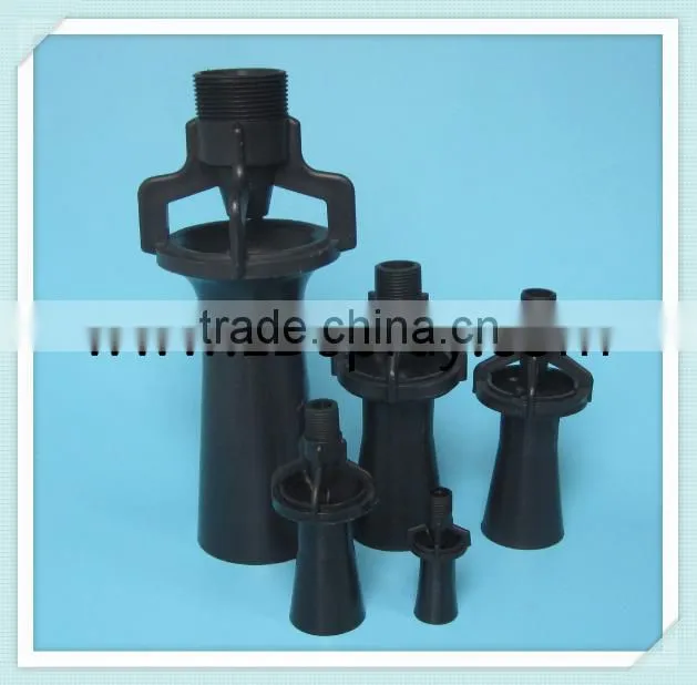PP,plastic black color spray venturi eductor mixing nozzle
