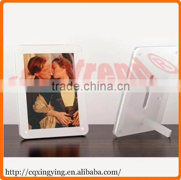 Made in China Wedding Invitation Curved Apple shape Acrylic Photo Frame