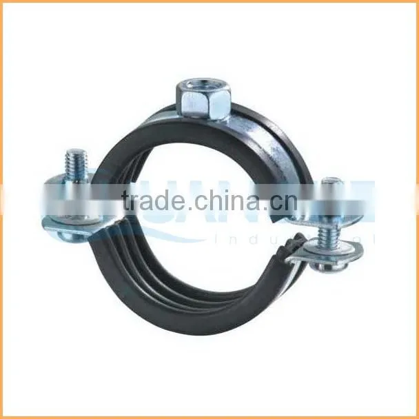 China manufacture best quality factory rubber coated pipe clamp