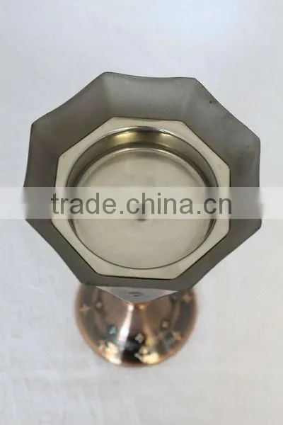 Unique Arabic Brass Antique Candle Holder