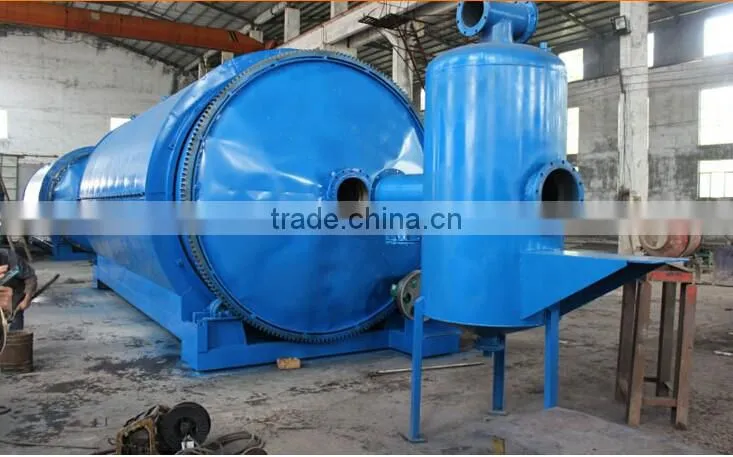 latest high qualit waste tyre recycling plant with auto feeder