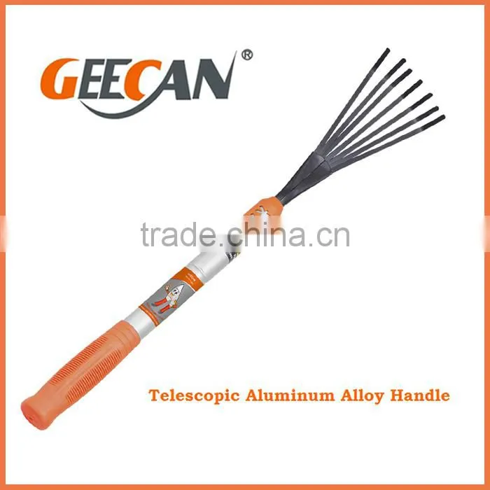 Telescopic rake and hoe