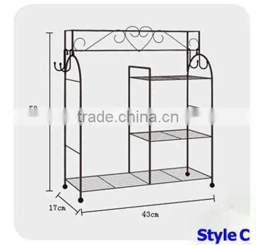 Multi-tier wire mesh condiments display rack