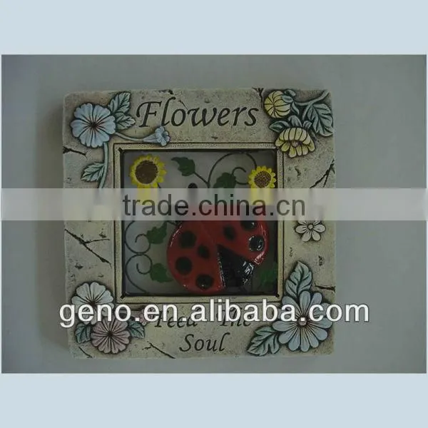 garden paving stone stepping stone with metal butterfly
